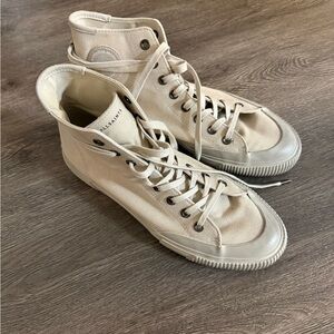All Saints Cream High-Top Sneakers